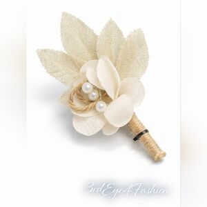 🌼 Rustic Wedding Boutonniere Set 🎩 Groomsmen Floral Lapel Pins 💐